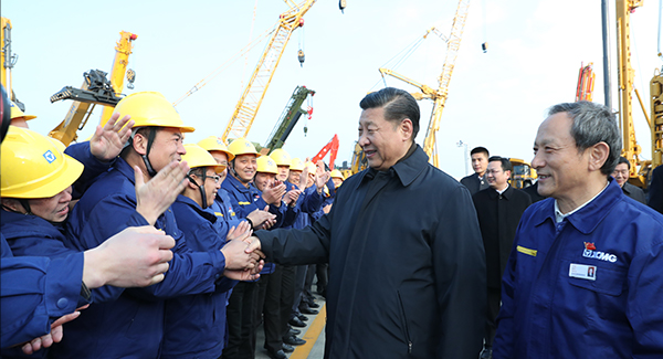 中共中央总书记、国家主席、中央军委主席习近平亲临壹号娱乐集团考察调研
